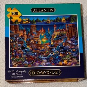 Dowdle Atlantis 500 Piece Jigsaw Puzzle Eric Dowdle Folk Art 16x20 00394